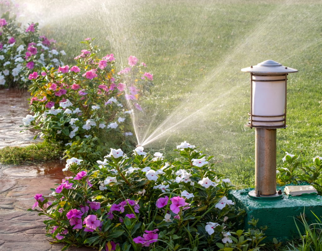 Beautiful garden installation by Elite Lawn Pros LLC in a residential backyard