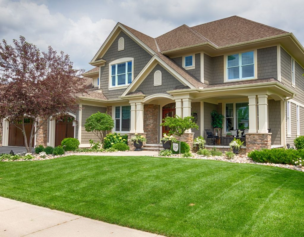Professional landscaping team working on a garden in Orlando, FL